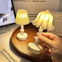 Lámpara De Mesa LED Con Botón De Flor Plegable Para Decoración Moderna Simple Luz Nocturna Para Dormitorio Y Comedor Fuente De Alimentación Con Batería Incluida - details 0
