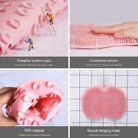 Escobilla De Baño Para Espalda Colgante Con Ventosa De Silicona Masajeador De Showers Exfoliante De Piel Muerta Para Adultos - details 4