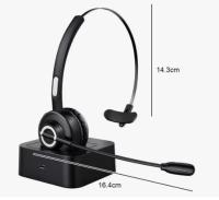 Auriculares Inalámthricos TECKNET with Micrófono - Cancelación de Ruido - Para Call Center, PC, Móvil-Chat Claro-Claro - details 1