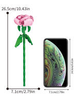 Bloques De Construcción Para Niñas Y Niños Series De Ramas De Flores Coloridas Adornos Para Escritorio De Hogar Juguetes Educativos De Artesanía Con Micro Bloques De Plástico ABS - details 13