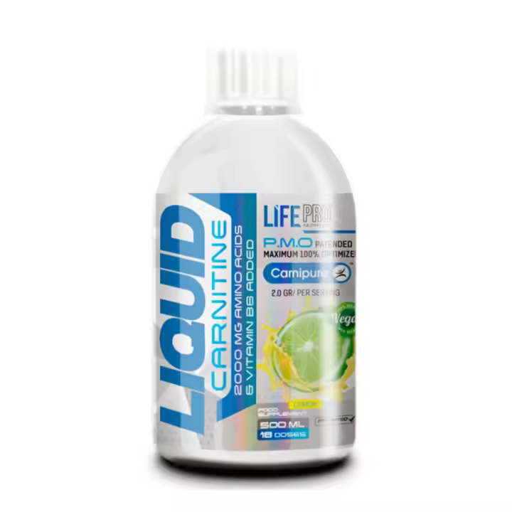 LIFE PRO NUTRITION CARNITINA CARNIPURE 500ML LIMON - Efecto Quemagrasas - Aumenta Energía y Foco Mental - Sabor Limon - 1