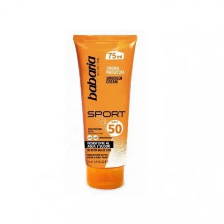 BABARIA CREMA PROTECTORA SOLAR FACIAL SPORT SPF 50 75ML - 1