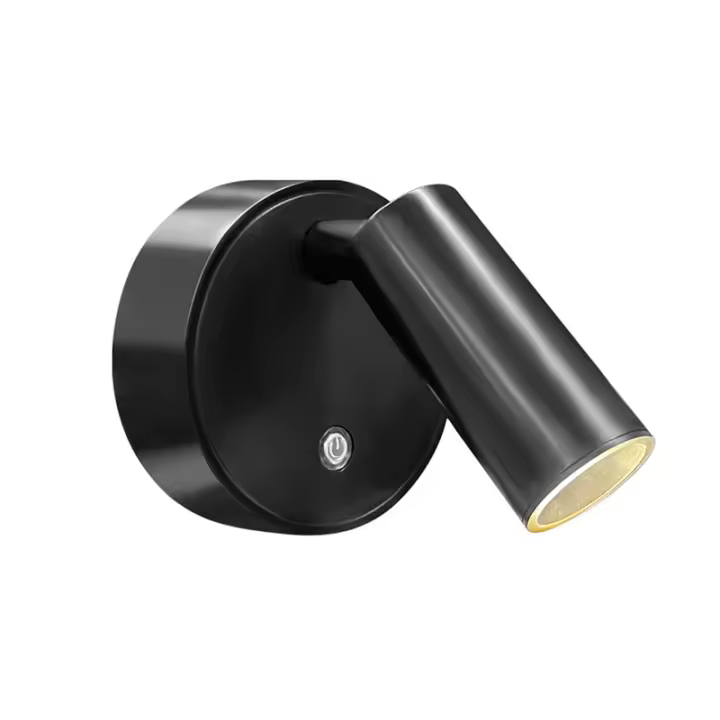 Lámpara De Pared LED Magnética Recargable Con Interruptor Táctil Luz De Lectura Para Dormitorio Luz De Spot Sin Cable Dimmable En Negro Oro Y Blanco - 1