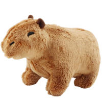 Juguete De Peluche De Capibara Simulación 18cm Suave Y Fluffy Regalo De Cumpleaños Para Niños Decoración Para Habitación Animal De Peluche Real De Alta Calidad - details 2