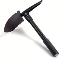 Shovel De Sobrevivencia Compacta 5-en-1 En Acero Inoxidable Duradero Con Compas Lámina Y Abrebotellas Para Aventuras Al Aire Libre - details 5
