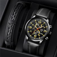 Reloj De Hombre De Acero Inoxidable Con Correa De Cuero Cuarzo Reloj De Pulsera Con Calendario Y Manos Luminosas Reloj Casual Para Hombre - details 10