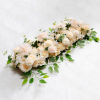 Decoración De Muralla De Flores Para Boda 100cm DIY Con Peonías Y Rosas Silken Flores Artificiales Para Arco Fondo Y Alineación - details 8