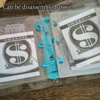 Libro Organizador De Ahorro De Dinero Con 3 Agujeros Y Envolvente Estilo PVC 1 Pieza Por Pack Binder De Desafío De Ahorro - details 5