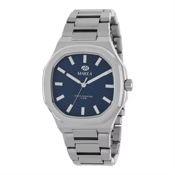 Reloj Marea Trendy Plateado y Azul Analógico Hombre B54265/1 - 1