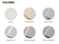 MIL Y UNA TELAS Colcha Plaid/Foulard Multiusos KATIA | Funda Sofá | Manta Foulard | Cubrecama | Foulard Sofás | Cubre Sofás | 6 Colores | Foulard Calidad - details 1