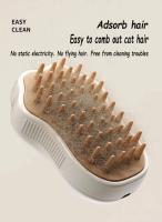Cepillo Para Mascotas 3 En 1 Estimulador De Pelo De Gato Y Perro Con Misting Eléctrico Broma De Pelaje Y Masajeador Para Animales De Compañía - details 4