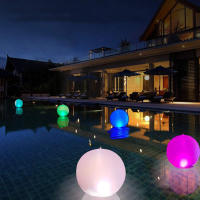 Bola LED Luminosa Para Jardín Y Piscina 16 Colores Bouncy Inflable Para Bodas Y Fiestas De Playa Decoración De Globos Redondos De PVC - details 7