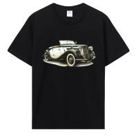 Camiseta De Algodón Para Hombre Con Patrón De Coches Clásicos Estilo Gráfico Creativo Camiseta O-Neck Impresa a Medida Para Todas Las Estaciones - details 1