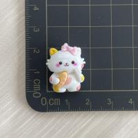 10Pcs Cabos De Resina De Gato Con Diseño De Pastel Lindo Y Nuevos Para Manualidades De Scrapbooking Y Joyería DIY Accesorios De Decoración - details 4