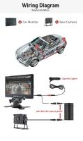 Cámara De Retrovisores Para Coche KTYDKP Con Monitor De 7 Pulgadas Pantalla Para Camiones Camiones Remolques Parkin - details 6