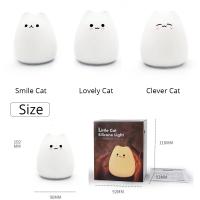 Luz De Noche Táctil Gato Colorido De Silicona Luz LED Cartoon Lámpara De Mesa Decorativa Para Dormitorio Iluminación Alrededor Del Cama - details 7