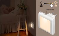 Luz de noche para niños, Brillo ajustable, adecuada para habitación de niños, Escaleras, dormitorio, Cocina, plástico, Blanco Vivo.(1 Pieza) - details 0