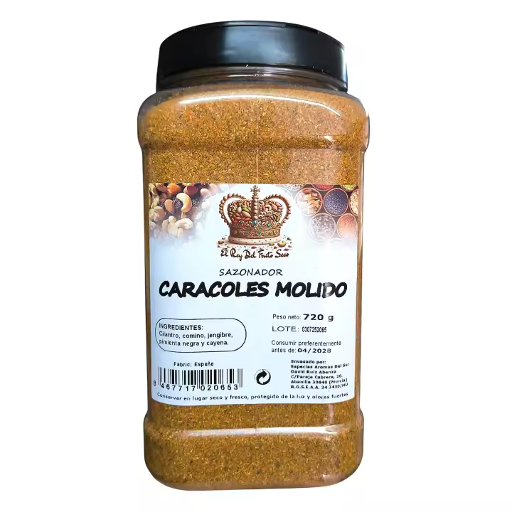Sazonador para Caracoles 720 gr - Preparado especias para Caracoles - Mezcla especias caracoles - El Rey del Fruto Seco - 1