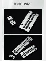 Cerradura De Deslizamiento En Acero Inoxidable Con Acabado Pulido Engrosado Cerradura De Seguridad Para Puerta Puerta De Jardín Cerradura De Seguridad Para Hogar Herramienta De Hardware - details 4