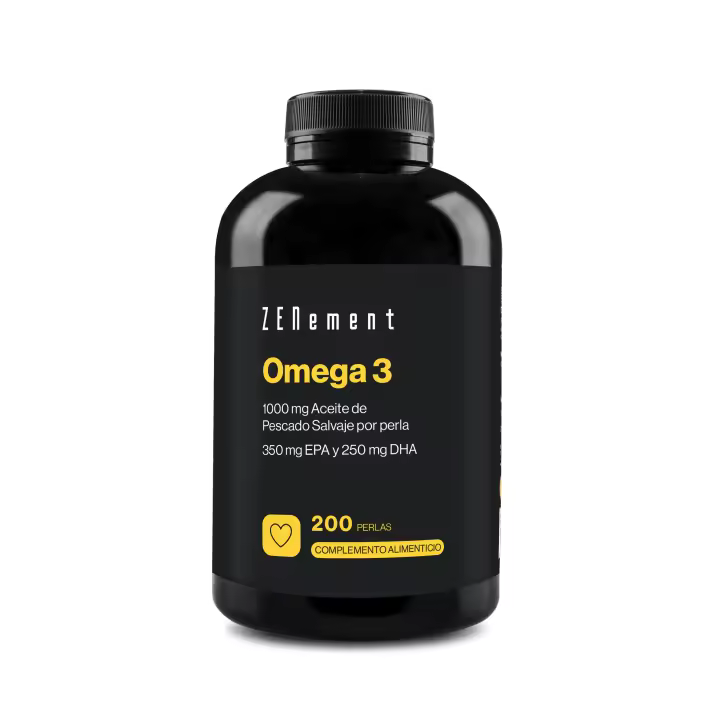 Omega-3 Aceite de pescado salvaje 1000mg 35% EPA I 25% DHA - 200 Cápsulas Blandas - 1