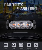 Luz De Advertencia LED Para Coche 4x4 Lámpara De Beacon Amarilla Para Camiones Y Remolques 12V-24V Instalación En Grille - details 0