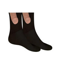1 Par De Calcetines Casuales Divertidos Para Hombres Y Mujeres Calcetines De Algodón Con Patrón Original Regalo De Navidad Hip-Hop Calcetines De Moda - details 2
