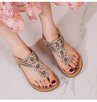 Sandalias Planas de Verano para Mujer Tanga Bohemia con Correa en T Zapatos de Tanga Chanclas Talla 36-42 EU - details 2