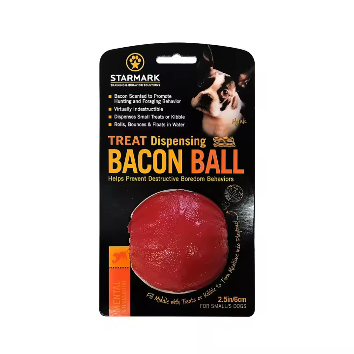 Pelota masticable con estimulante sabor a jamón  6cm - 1