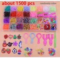Kit De Hacer Pulseras De Cinta Arco Iris Para Niñas 600-1800 Piezas Set De Banda De Goma DIY Juguete De Manualidades Regalo - details 3