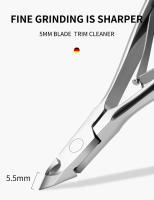 Tijeras De Manicura Para Cutículas Y Piel Muerta Acero Inoxidable Cortador De Uñas Profesional Herramienta De Trimmer Y Pusher - details 6