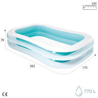 Piscina hinchable intex rectangular 262x175x56 cm - 770 l - details 3