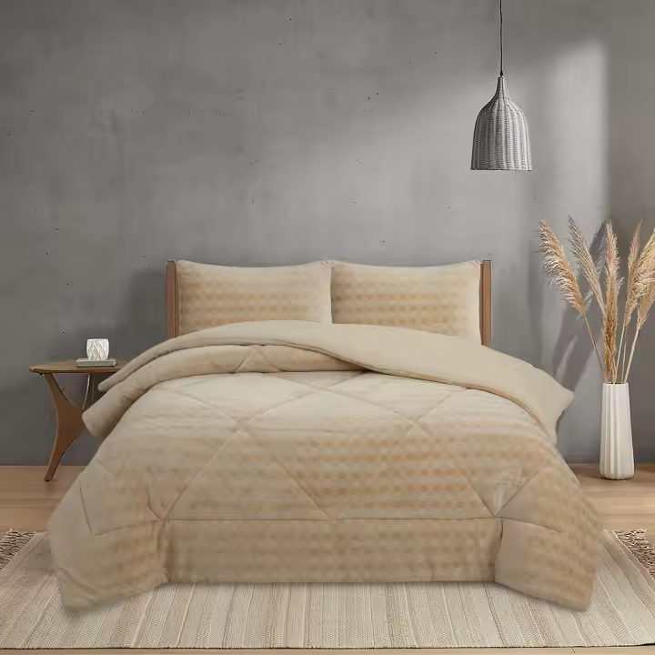 NOVOTEXTIL Edredón de Invierno Sherpa Extra Grueso 560gr/m2 Sedalina Fibra Hueca Sherpa Suave Cálido Exterior Coralina Interior Borreguito Perfecto Climas Fríos Aporta Calidez Confort a tu Dormitorio Ideal Uso Diario Material de Alta Calidad - 1