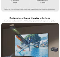 Proyector Portátil AUN A32 pro Android 13 Mini LED 3D WIFI Para Teléfono Y Computadora Video 4K Película 1080P Teatro En Casa - details 17