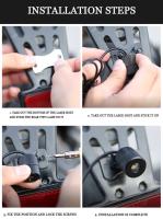 Luces LED Para Coches Camiones Y Motocicletas 12V 24V Patrón De Rayos Láser Advertencia De Colisión Trasera Luz De Fondo Para Carros - details 10