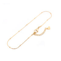 Pulsera De Tobillo De Acero Inoxidable 304 Color Dorado Para Mujer Accesorios De Playa Joyería Cadena De Pies Regalos 23cm+4.8cm - details 2