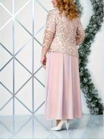 Vestido De Encaje Bordado Para Mujer plus Size Vestido De Cocktail Ajustado Para Primavera Y Verano De Polyester Silueta Suelta Cuello En V Longitud De Rodilla Estilo Office Lady - details 5