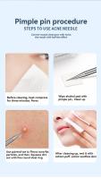 Kit De 11 Piezas De Herramientas Para El Cuidado De La Piel Eliminador De Acné Y Puntos Negros Agujas Para Pelos Encarnados Limpieza Profunda Del Piel - details 15