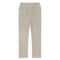 Pantalones De Lino Y Algodón Para Hombre Transpirables De Color Sólido Estilo Casual Para Otoño Ajuste Regular Cierre Elástico - details 26