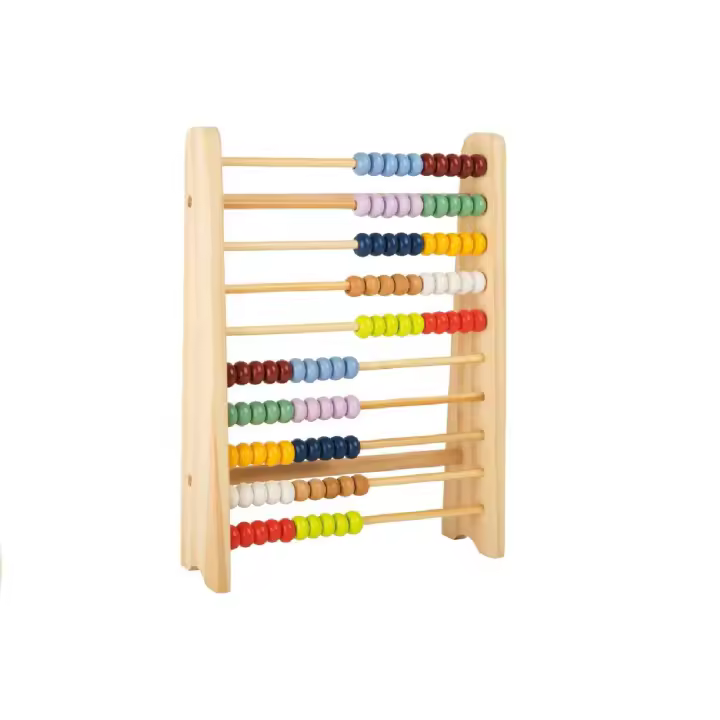 Small Foot Juguete Educativo de Madera para Niños - Barritas de Cálculo y Bolas de Colores - 1