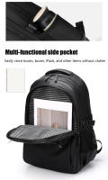Mochila Para Hombre Impermeable De Gran Capacidad Estilo Casual Con Compartimento Para Computadora Mochila De Viaje Negocios Y Estudiante - details 10