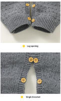 Romper Invierno Bebé Niño Niña Nueva Otoño Larga Manga Acrílico Unisex Mono De Playa De Pie Un Solo Piezo Ropa Infantil - details 7