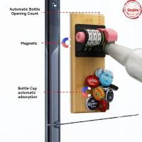Abrepuertas Magnético Contable Para Refrescos Y Cerveza Con Contador De Bebidas Acolchado Para Refrigerador Y Pared Material De Acero Inoxidable - details 2