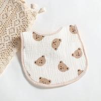 Babero De Algodón Para Bebés 6 Capas Muslin Toalla De Saliva Para Niños Accesorios Nuevos Recién Nacidos Disfraces Y Ropa Unisex - details 7