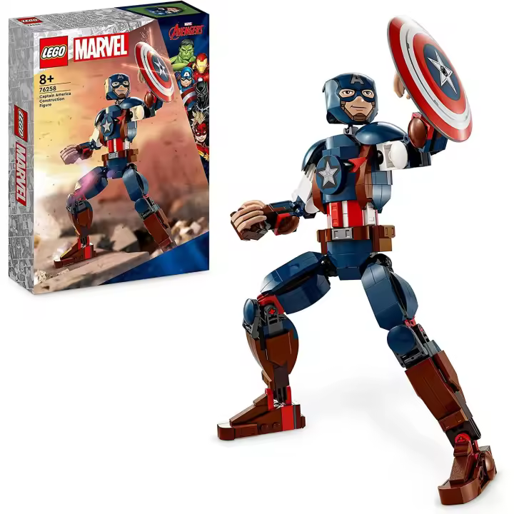 Lego 76258 Capitan America Figura para Construir Marvel - 1