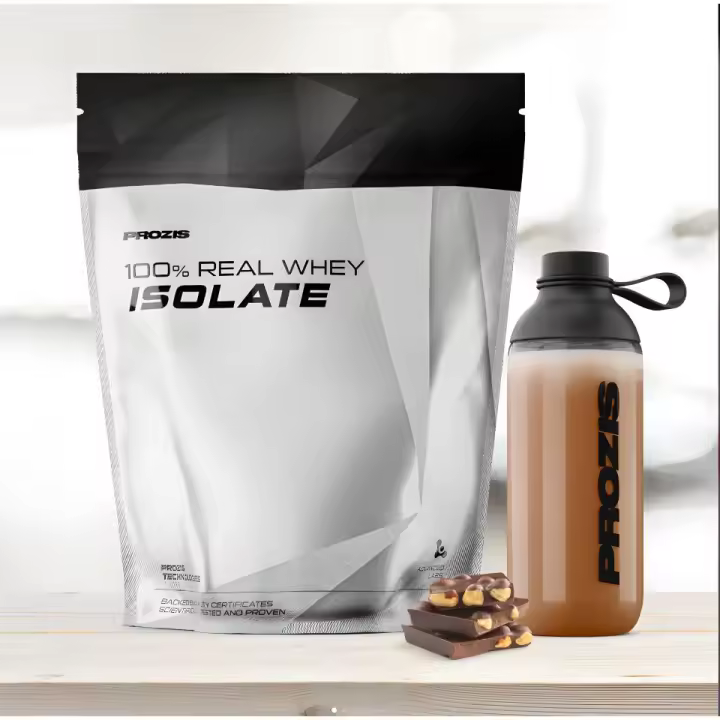 100% REAL WHEY ISOLATE (2KG) - Prozis  Baja en azúcares  Baja en grasas  Deliciosos sabores - 1