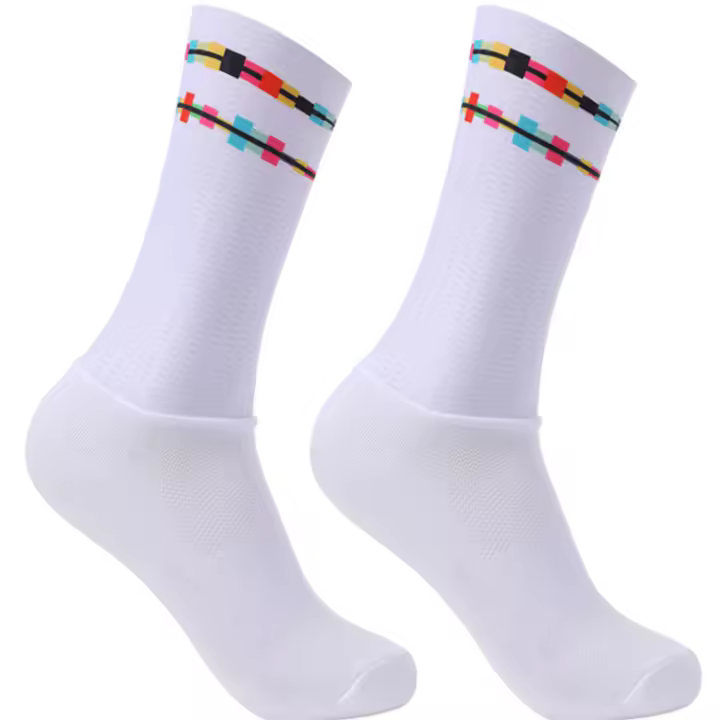 Calcetines De Ciclismo Antideslizantes 2024 Integración Técnica De Alta Compresión Para Deportes Al Aire Libre Material Poliéster Hombres Calcetines De Bicicleta Sin Costuras - 1