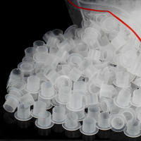 100pcs Copas De Tinta Para Tatuaje Desechables Con Base Y Cierre Portador De Pigmento Transparente Accesorio De Tatuaje Para Maquillaje Permanente - details 4