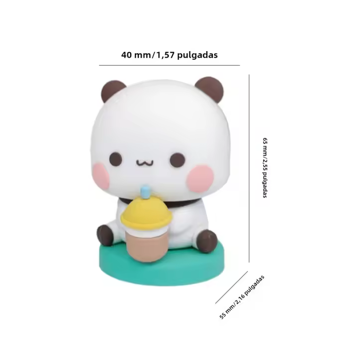 Muñeco De Peluche De Oso Panda Kawaii Bubu Dudu Figura De Dibujos Animados Coleccionable De Animales Decoración Para El Hogar - 1