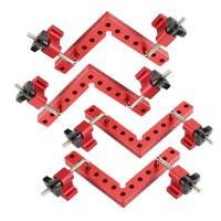 4 Pack Abrazaderas De Ángulo Recto De Aluminio 90 Grados Clip Posicionamiento L-Type Herramienta De Carpintería Para Trabajo Con Madera - details 4