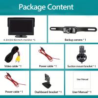 Bileeko Cámara De Visión Trasera Para Coche 4.3 Pulgadas Monitor HD Con Visión Nocturna Y 7 LEDs Kit De Estacionamiento - details 17